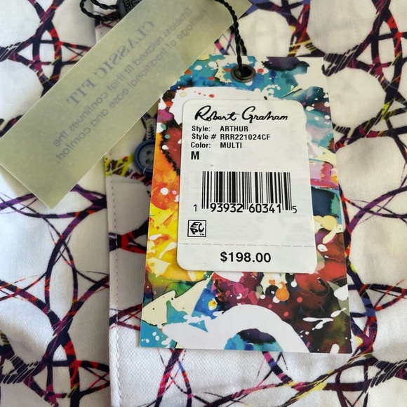 Robert Graham Classic-Fit Arthur Shirt sz M - Picture 4 of 9